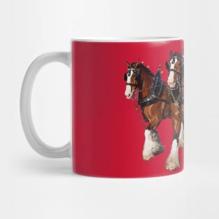 Clydesdale Eight Horse Hitch Mug